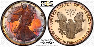 1986-S $1 Silver Eagle PR64CAM