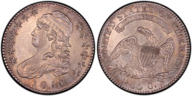 1818/7 50C Large 8 AU55