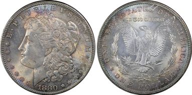 1880-O $1 VAM 21 Checkmark MS64