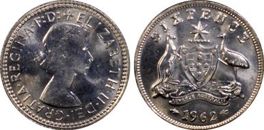 1962(m) 6D KM-58  Ag MS66