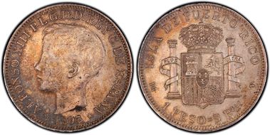 1895-PG V Peso KM-24  Ag XF45