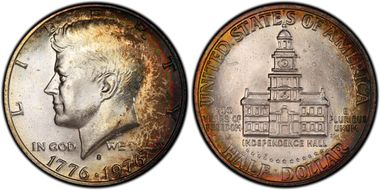 1976-S 50C Silver MS65