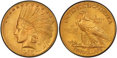 1913 $10 MS64