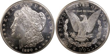 1890-S $1 MS63DMPL