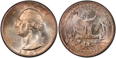 1947-S/S 25C RPM, FS-501 MS66