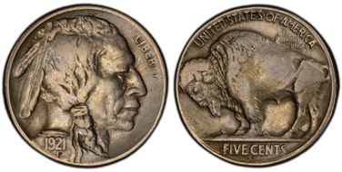 1921-S 5C 2 Feathers, FS-401 VF30