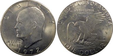 1972 $1 Type 1 MS66