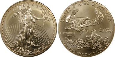 2012-W $50 Burnished Gold Eagle First Strike SP69