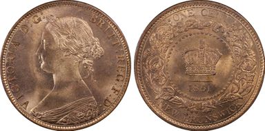 1861 1C MS65RD