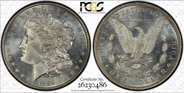 1889 $1 MS65PL