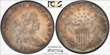 1798 $1 BB-105 AU53