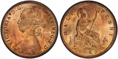 1862 1/2D S-3956 MS64RD