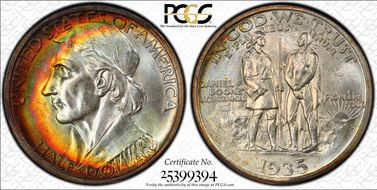 1935 50C Boone MS67+