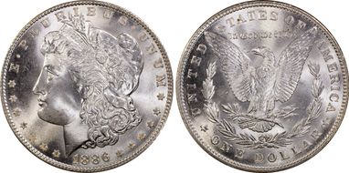 1886 $1 MS67