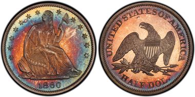 1860 50C PR66+