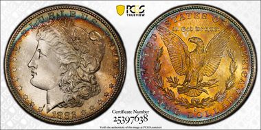 1882-S $1 MS67+