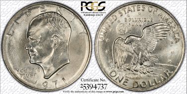 1971-D $1 MS67