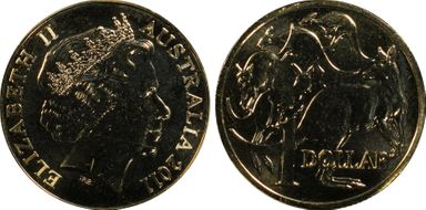 2011 $1 MS65