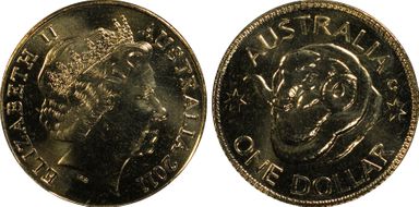 2011-C $1 Ram's Head Al-Bronze Mintmark MS65