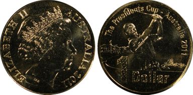 2011 $1 Presidents Cup Al-Bronze MS66