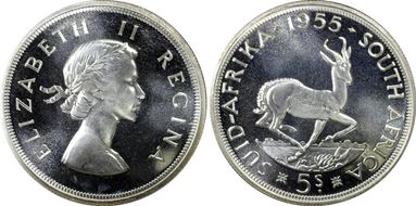 1955 5 Shil PR65