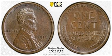 1916-S 1C MS64BN