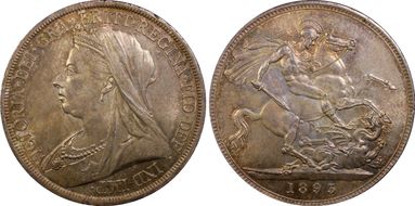 1893 Crown S-3937 LVI Edge MS64