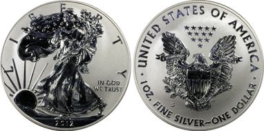 2012-S $1 Silver Eagle Rev PR  75th Anniversary SF Mint Set First Strike PR68