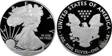 2012-S $1 Silver Eagle 75th Anniversary SF Mint Set First Strike PR69DCAM