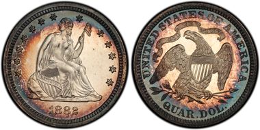1882 25C PR66+ CAM