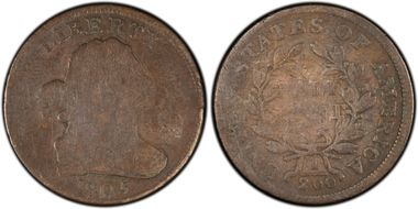 1805 1/2C Small 5, Stems G4BN