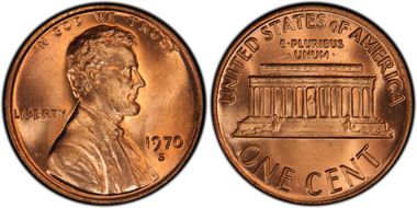 1970-S 1C Large Date MS67RD