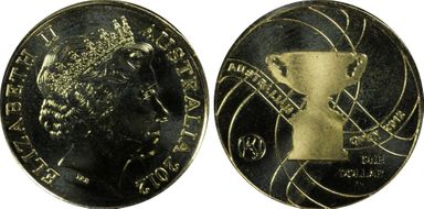 2012 $1 Men's Trophy MS66