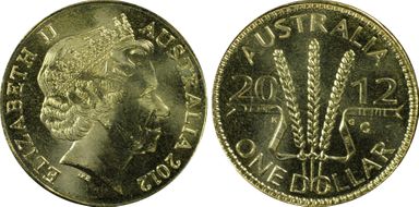 2012-C $1 Wheat Sheaf MS66