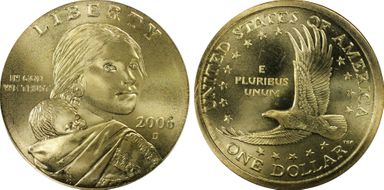 2006-D SAC$1 Satin Finish SP69