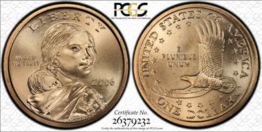 2006-D SAC$1 Satin Finish SP69