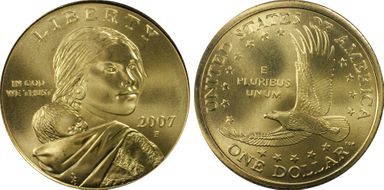 2007-P SAC$1 Satin Finish SP69