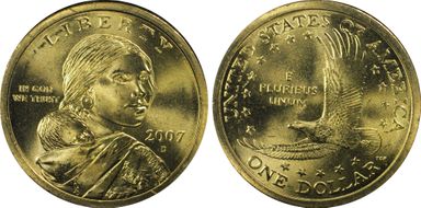 2007-D SAC$1 MS67