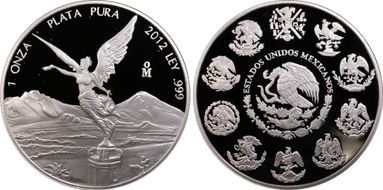 2012-Mo Onza Libertad  Ag PR69DCAM