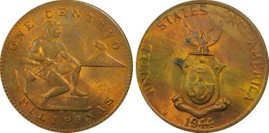 1944-S 1C KM-179 MS63RB