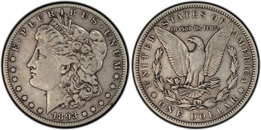 1893-S $1 VF30