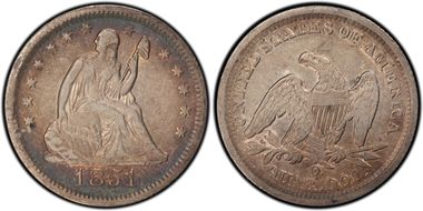 1851-O 25C VF25
