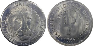 1965 10 Fr KM-1 MS65