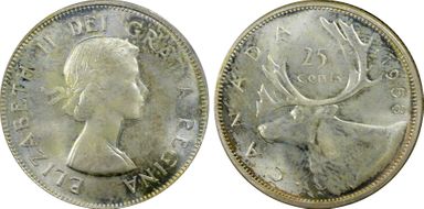 1958 25C MS65