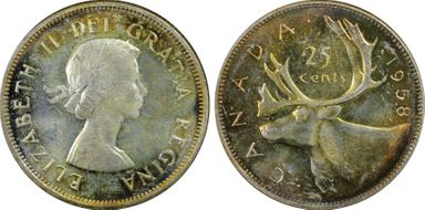 1958 25C MS65