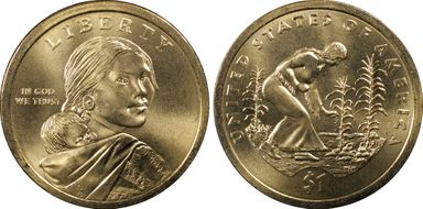 2009-D $1 Native American, Pos. A Satin Finish SP68