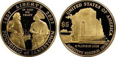 2007-W $5 Jamestown PR69DCAM