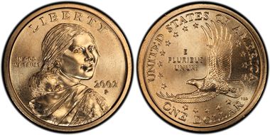 2002-P SAC$1 MS69