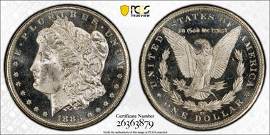 1883-CC $1 MS64DMPL
