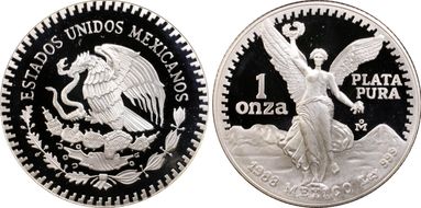 1988-Mo Onza Libertad Ag PR69DCAM